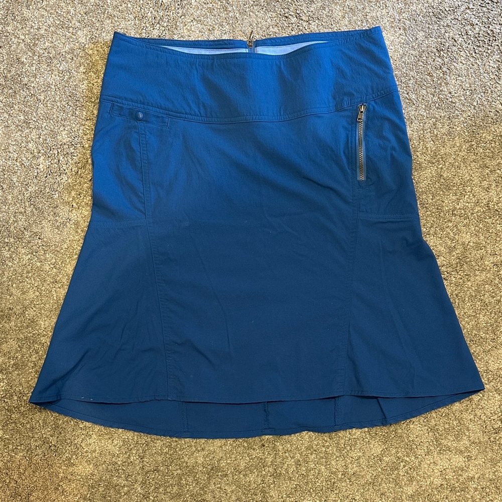 Royal Robbins High Low Blue Skirt with Zipper